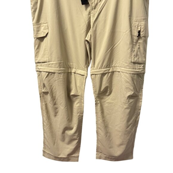 Columbia Mens Omni-Shade Cargo Pants 44x32 Beige Lightweight Recycled Polyester - Picture 10 of 12